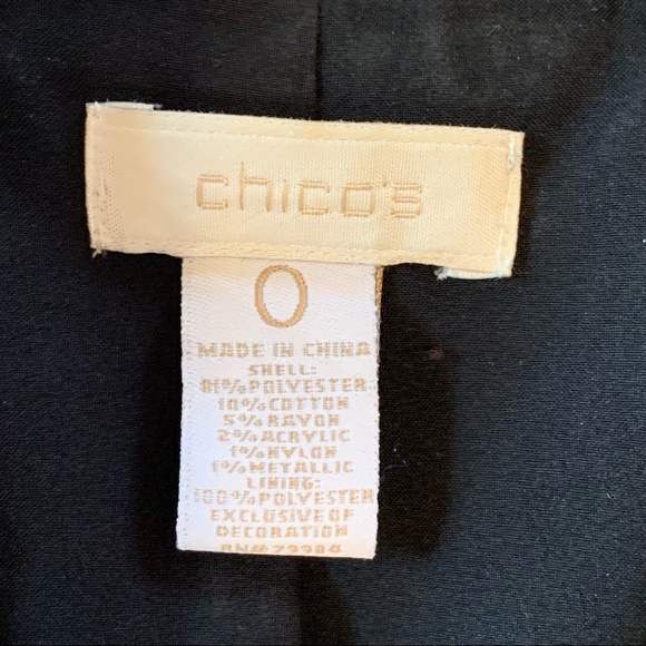 Chico’s mixed texture embellished jacket - Picture 2 of 5